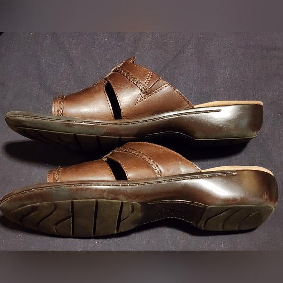 Clarks Bendables Slip On Slide Mahogany 9 Wide - Picture 11 of 16